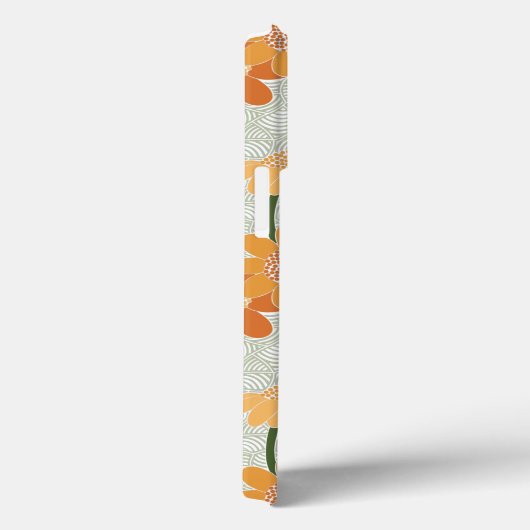Pretty retro muted 1970s flowers Case-Mate iPhone case (Achterkant / Rechts)