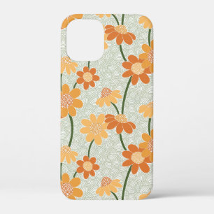 Pretty retro muted 1970s flowers Case-Mate iPhone case