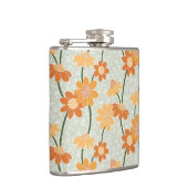 Pretty retro muted 1970s flowers heupfles (Rechts)