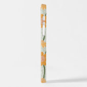 Pretty retro muted 1970s flowers iPhone hoesje (Linkerkant)