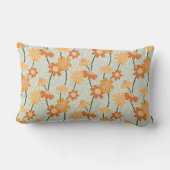 Pretty retro muted 1970s flowers kussen (Achterkant)