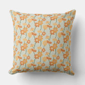 Pretty retro muted 1970s Flowers Kussen (Voorkant)