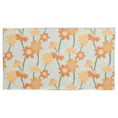 Pretty retro muted 1970s flowers kussensloop (Voorkant)