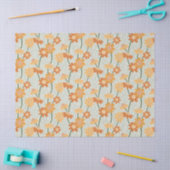 Pretty retro muted 1970s flowers tissuepapier (Craft)