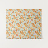 Pretty retro muted 1970s Flowers Wandkleed (Voorkant (horizontaal))