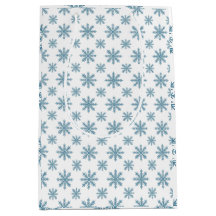 Pretty retro sneeuwvlok patroon blues waterverf