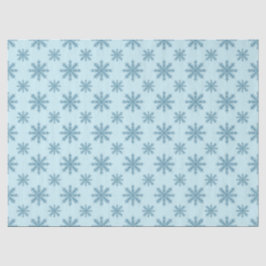 Pretty retro sneeuwvlokpatroon blues waterverf tissuepapier