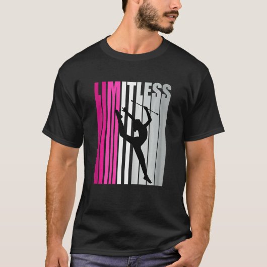 Pretty Rhythmic Gymnastics Squad Girl Kid Pink Lim T-shirt (Voorkant)