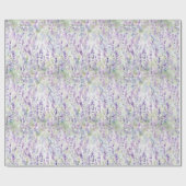 Pretty Romantic Purple Flowers Bridal Shower Cadeaupapier (Vlak)