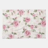 Pretty Roses Bloemendecor Roze Theedoek (Horizontaal)