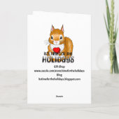 Pretty Roses on a Rustic Chair | Anniversary Kaart (Achterkant)