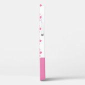 Pretty Roze Bloemige Persoonlijke Case-Mate iPhone Case (Achterkant / Links)