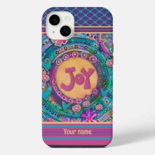 Pretty Roze Bloemige Vreugde Stippen Inspirivity N