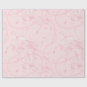 Pretty Roze Blush Elegante Parels Bruiloft Cadeaupapier (Vlak)