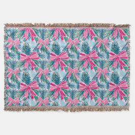 Pretty Roze Coquette Strik en Tak Patroon Deken