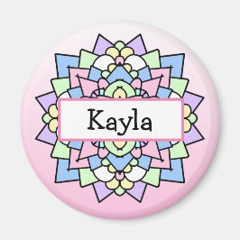 Pretty Roze en Paarse Mandala Magneet