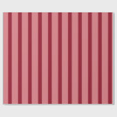 Pretty Roze en Rode Gestreepte Patroon Cadeaupapier (Vlak)