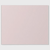 Pretty Roze en Witte Diagonale Strepen Patroon Cadeaupapier (Vlak)