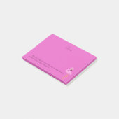 Pretty Roze Flamingo Bijbelvers Post-it® Notes (Schuin)