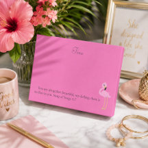 Pretty Roze Flamingo Bijbelvers