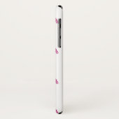 Pretty roze flamingo Case-Mate iPhone hoesje (Achterkant/links)