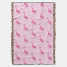 Pretty Roze Flamingo Patroon Deken