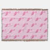 Pretty Roze Flamingo Patroon Deken (Voorkant)