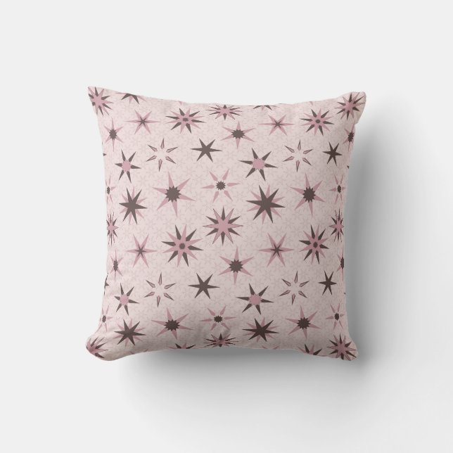 Pretty Roze Geo Sterren - patroon. Kussen (Voorkant)