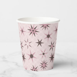Pretty Roze Geo Sterren - patroon. Papieren Bekers