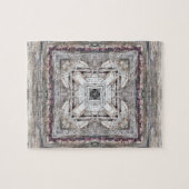 Pretty Roze Getinte Azteekse Geïnspireerde Patroon Legpuzzel (Horizontaal)