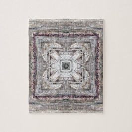 Pretty Roze Getinte Azteekse Geïnspireerde Patroon Legpuzzel
