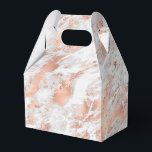 Pretty Roze Goud Witte Glitzy Marmer      Bedankdoosjes<br><div class="desc">Pretty Roze Goud Witte Glitzy Marmer</div>