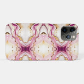 Pretty Roze Goud Witte Marmer Case-Mate iPhone Case (Achterkant (horizontaal))