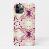 Pretty Roze Goud Witte Marmer Case-Mate iPhone Case (Achterkant)