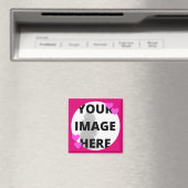 Pretty Roze Harten Uw Afbeelding Magneet (Insitu (Vaatwasser))