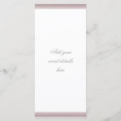 Pretty Roze Kruis Menukaart (Achterkant)