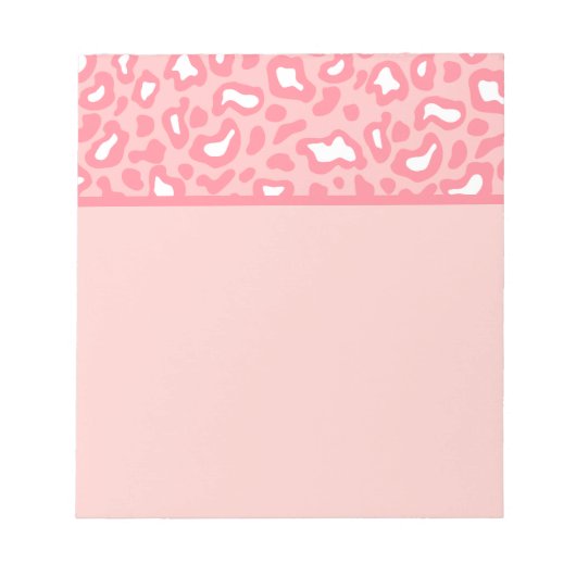 Pretty Roze Luipaard Notitieblok (Voorkant)