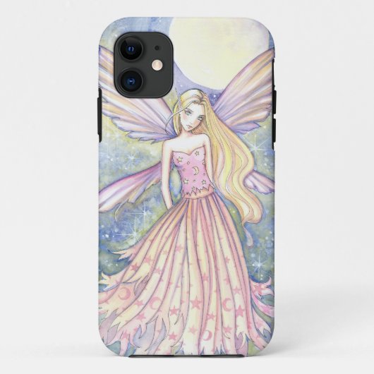 Pretty Roze Meisjesachtige Fee Fantasy Kunst iPad  Case-Mate iPhone Case (Achterkant)