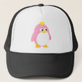 Pretty Roze Prinses Pinguïn, super leuke cartoon Trucker Pet (Voorkant)