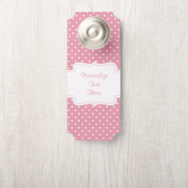Pretty & Roze Stippen Vintage Kamer Deurhanger