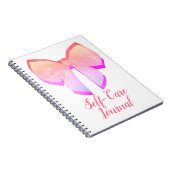Pretty Roze Strik Zorg Dagboek Notitieboek (Rechterzijde)