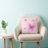 Pretty Roze Vlinderprint op Roze Kussen (Stoel)