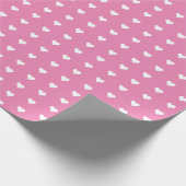 Pretty Roze & Witte Hartjes | Douane Inpakpapier (Hoek)
