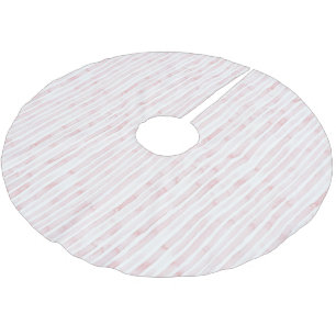 Pretty Roze Witte Strepen Kerst Kerstboom Rok