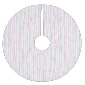 Pretty Roze Witte Strepen Kerst Kerstboom Rok (Voorkant)