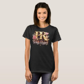 PRETTY RUGGED GOUDE LOGO T-SHIRT (Voorkant volledig)