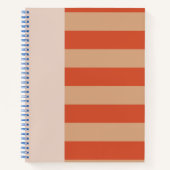 Pretty Rust and Orange stripes pattern  Notitieboek (Voorkant)