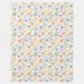 Pretty Sage Stof Dusty Green Bloem Boho Deken (Voorkant)