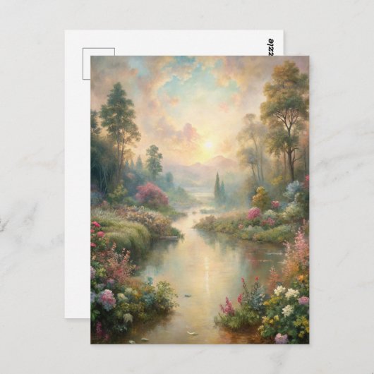 Pretty Scenic Lake Briefkaart (Voorkant / Achterkant)