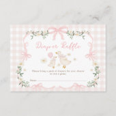 Pretty Silly Goose Coquette Bow Diaper Raffle Informatiekaartje (Voorkant)